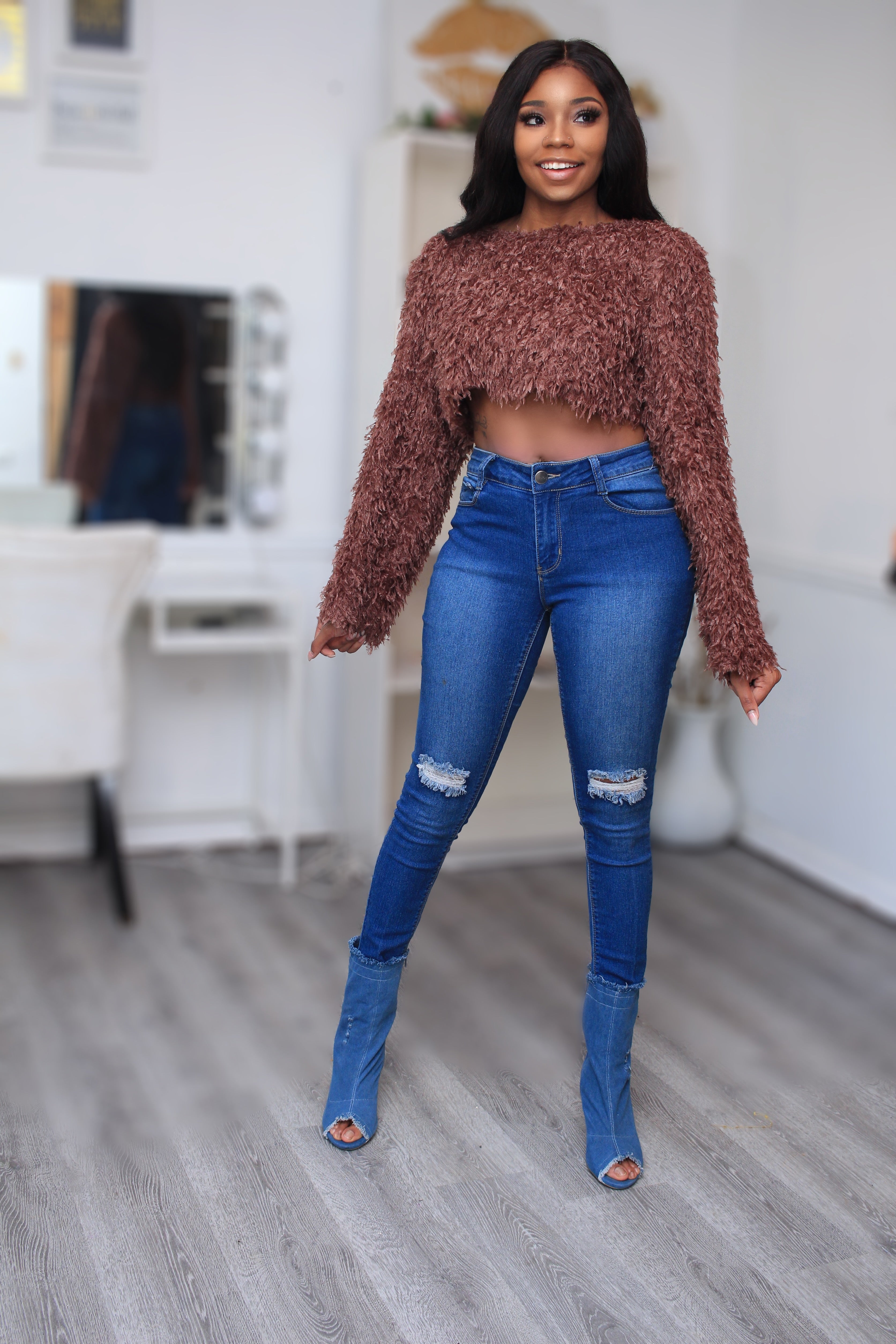 Latte | Crop Sweater