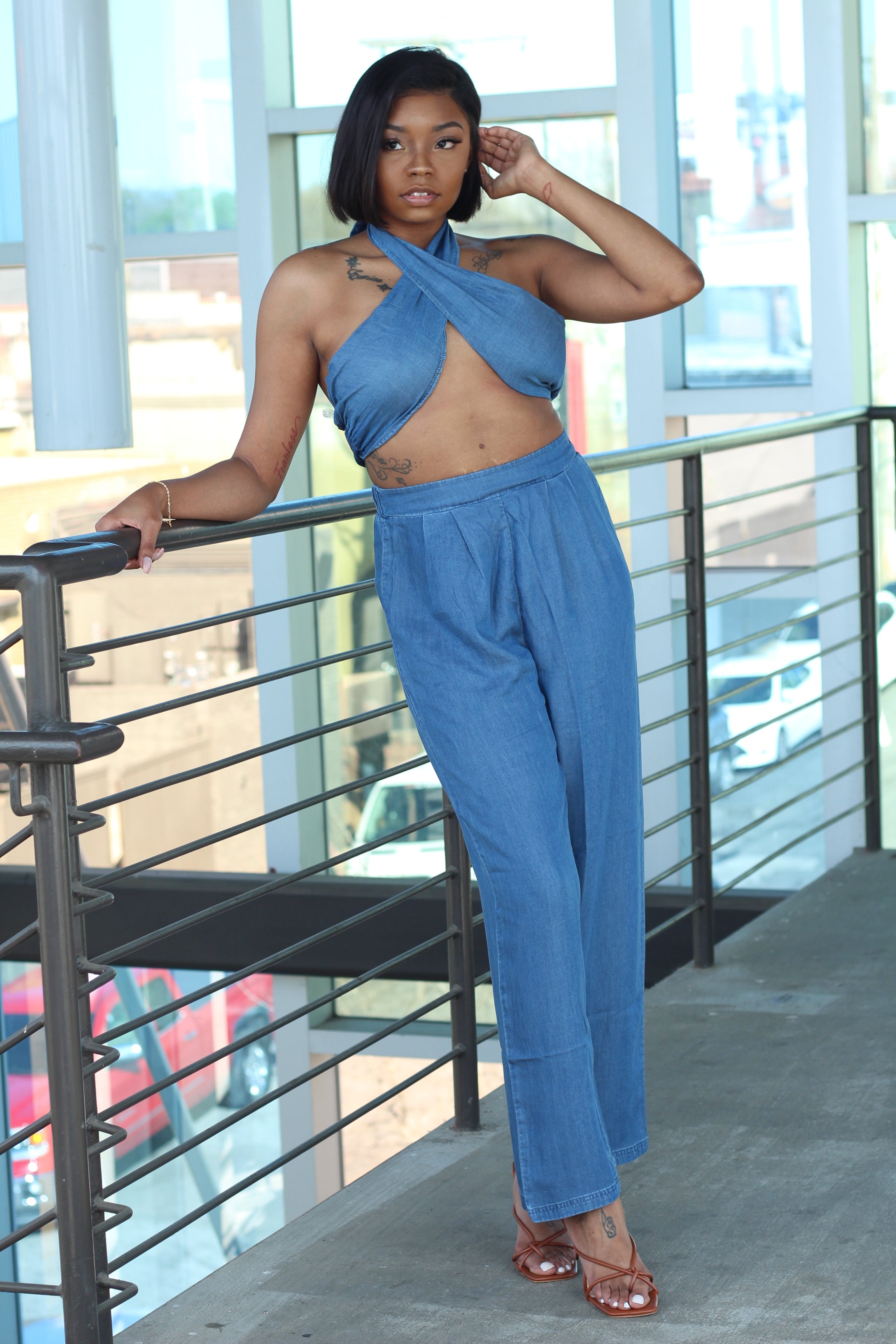 Giving Me The Blues | Halter Set